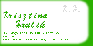 krisztina haulik business card